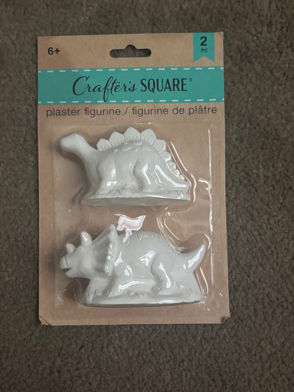 Diy craft kit! Dinosaur painting gift, small plaster statues
